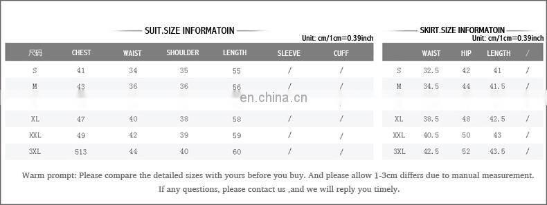 Brand Quality Slim Fit Splice Single Button Multicolor Ladies Girls Wear Suit Office Uniform Professional Manufacturer