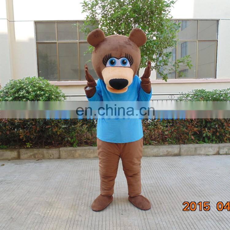 Facotry direct sale little bear animal mascot costume with soft plush