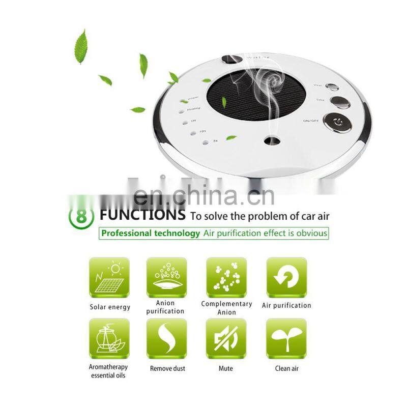 UFO Shape Solar Powered Car Air Freshener Air Purifier for Car, UFO Car Air Purifier Ionizer Oxygen Bar