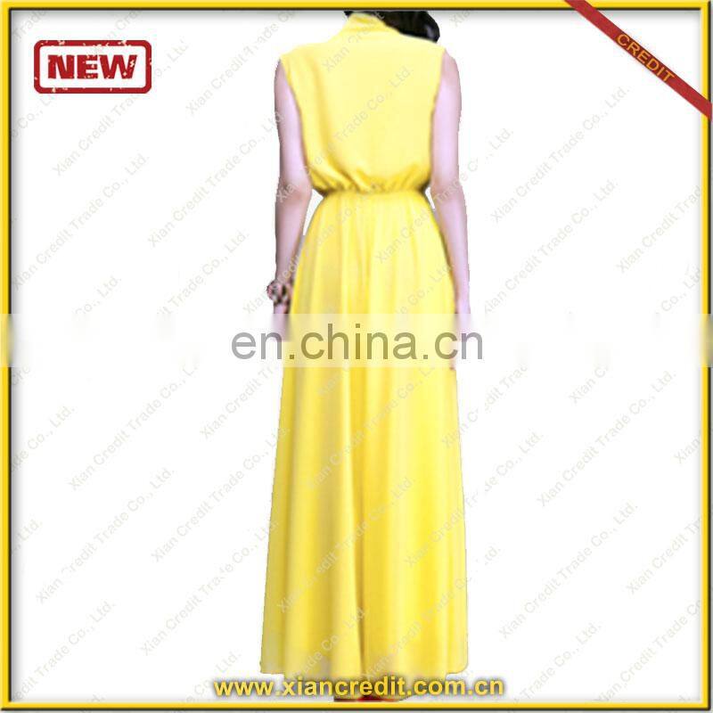 2014 latest fashion long chiffon summer dresses