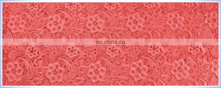 famous wedding gowns crochet lace fabric made in China