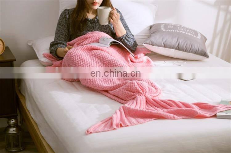 Manufactory walmart alibaba textile stock wholesale mermaid tail blankets warm winter blanket