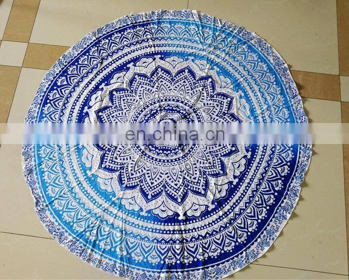 cotton dobby border microfiber swimming pool beach towel