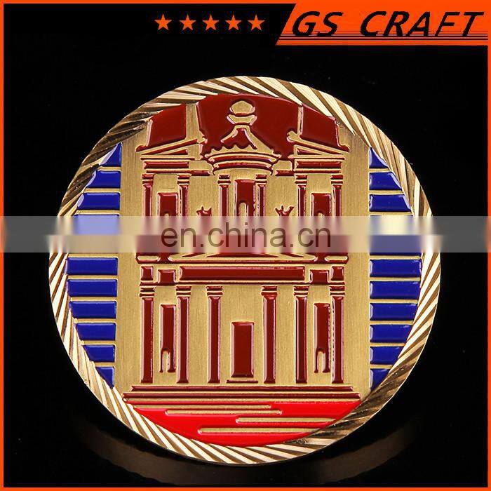 3D gold plated metal two sides gold coin/sliver coin/bronze coin