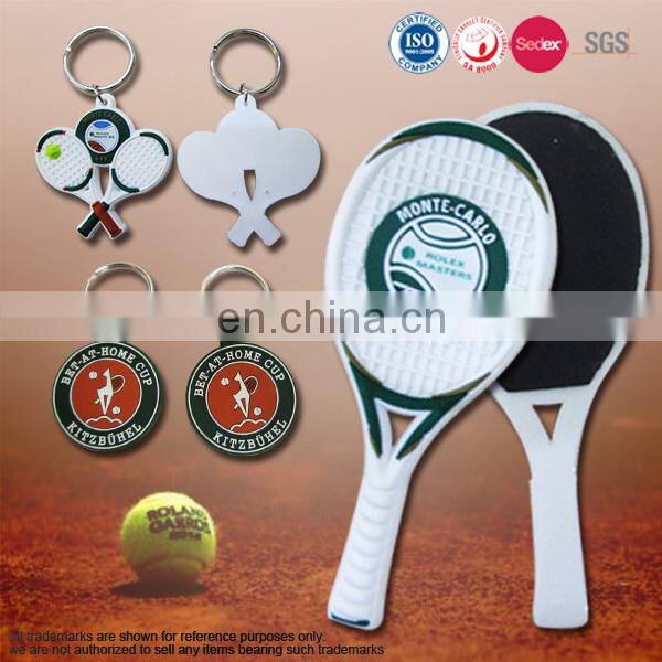 Custom soft PVC rubber sport football club keychain