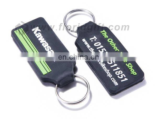 Guangzhou promotional gifts pvc rubber keychain/company advertising pvc keychain