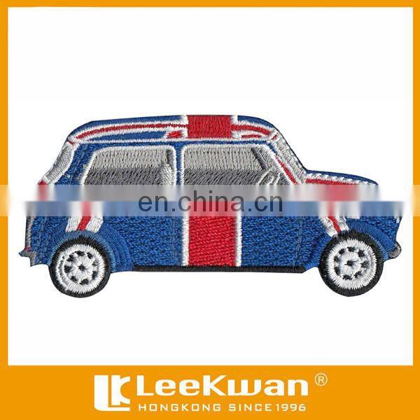 Embroidered applique car logo badge