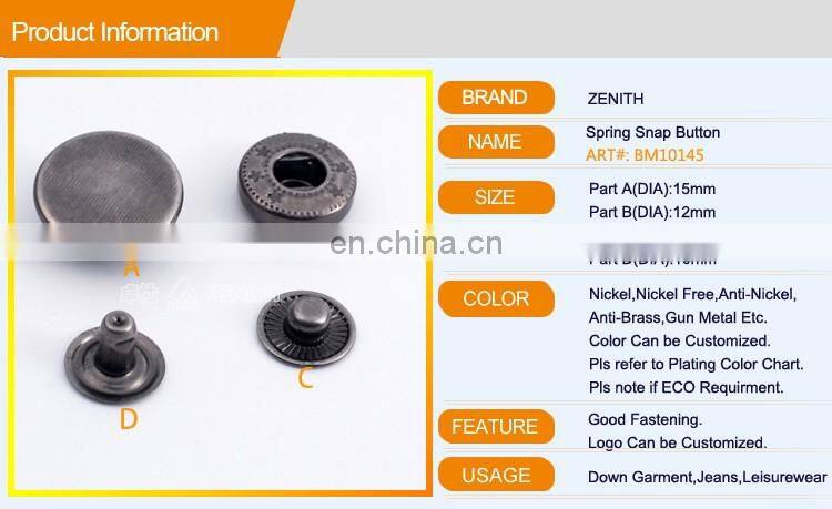 Metal Snap Button ( 4pcs/set) BM10145