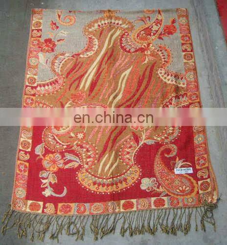 cashew jacquard pashmina shawl & scarf 70*180cm add 2*10cm fringe good quality