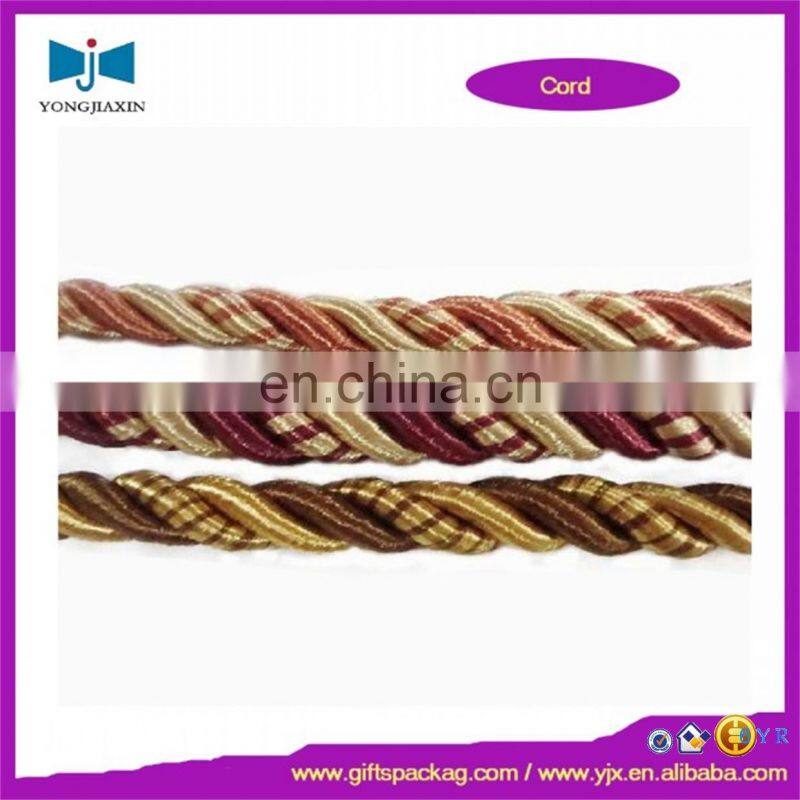 twisted cord 1mm-12mm 3 strand nylon,cotton,polyester twisted cord