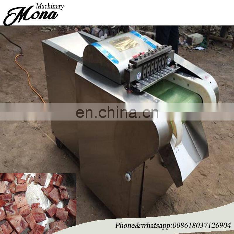 automatic frozen beef cube dicer/chicken breast dicing machine/poultry meat cutting machine price