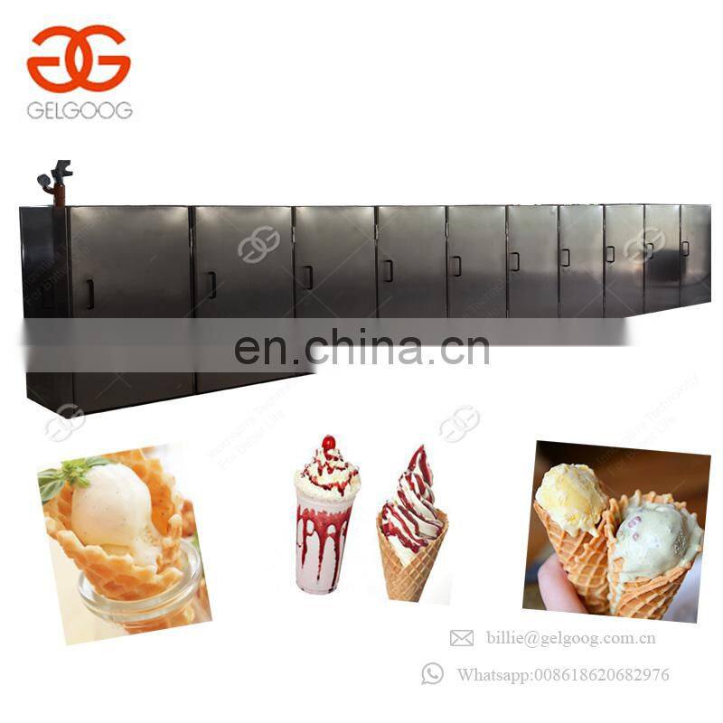 New Design Sugar Cone Rolling Machine Snow Cone Production Line Ice Cream Cone Machinery