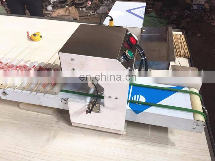Electric Kebab Skewer Making Machine Manual Wear String Machine for Sale