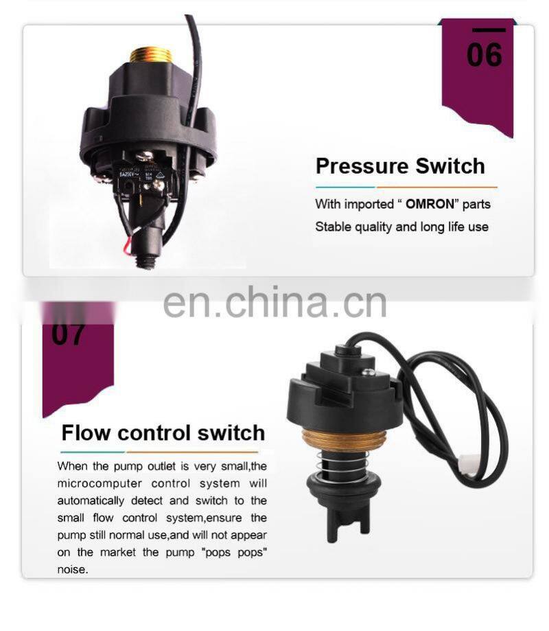 Top quality automatic pressure control water pump booster automatic water pump