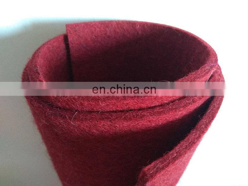 Recycled thin super quality 100% wool felt fabric and pressed wool felt