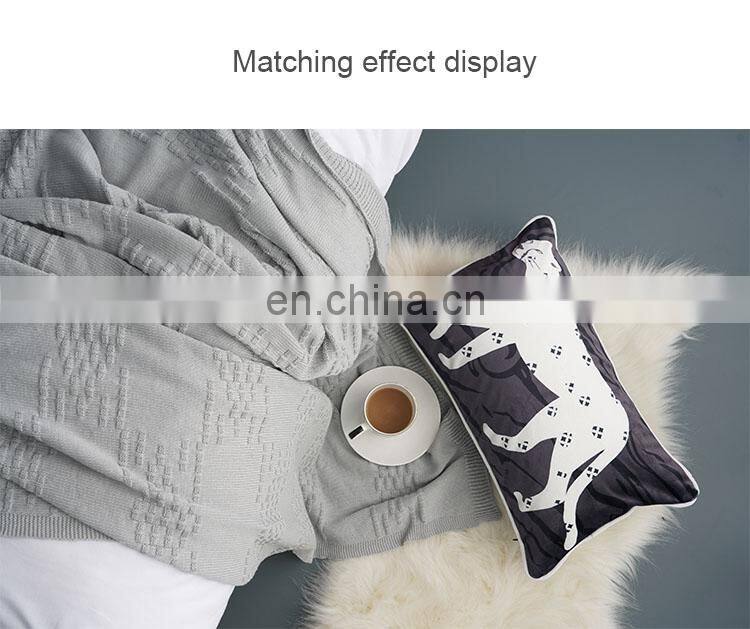 Animal Printed Fashion Design Cheap Pillowcase Vintage Leopard Velvet Cushion Covers Home Decor