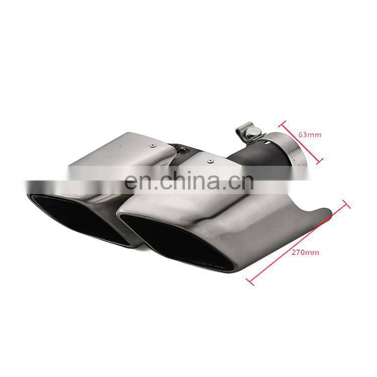 Hot sale high performance exhaust muffler tip for porsche exhaust 14-16 Macan Square Mirror Polish