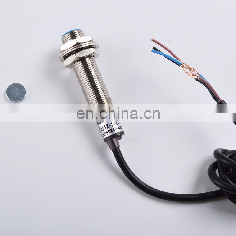 4 Digital Red Green Blue LED Tachometer RPM Speed Meter+Hall Switch Proximity Switch Sensor 12V Measure range 10-9999RPM Counter