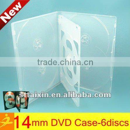 color/clear/black slim single 5.2mm PS wooden cd box