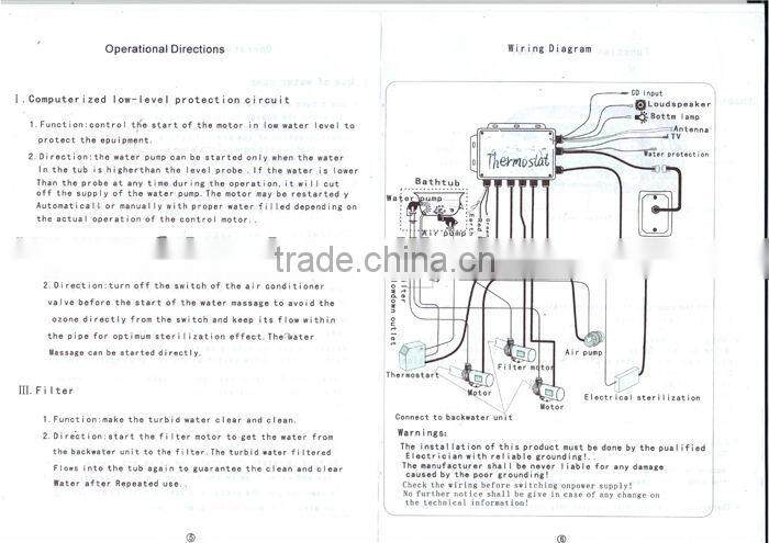 Square Freestanding Large Outdoor Hot Spa Whirlpool Portable Bathtub