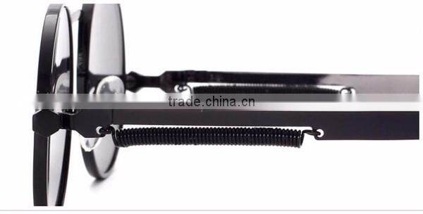 metal steampunk small round circle frame sunglasses eyewear