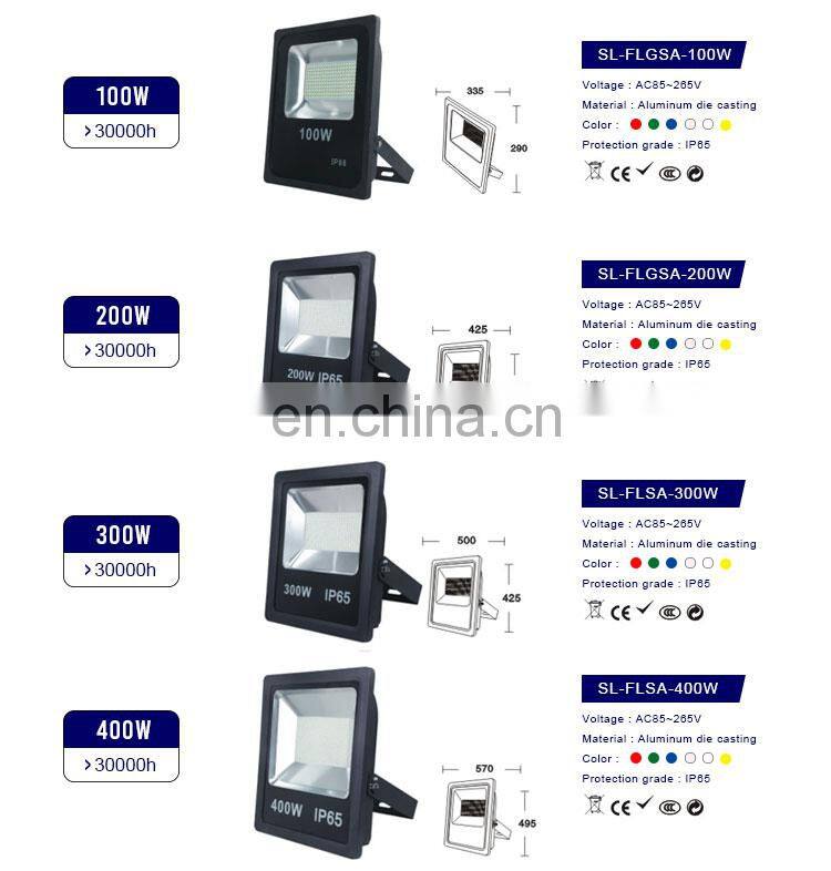The Best price and quality offer 16 colors outdoor waterproof 20w 30w 50w RGB LED Flood light RGB remote led floodlight
