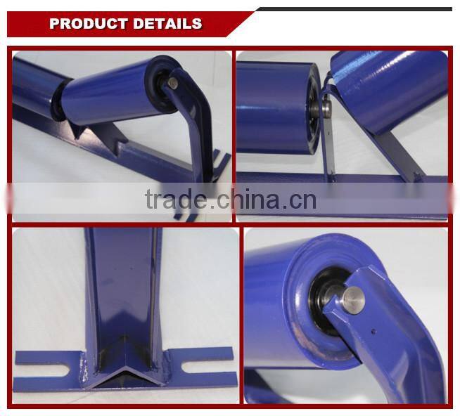 self aligning conveyor roller frame for cement screw conveyor