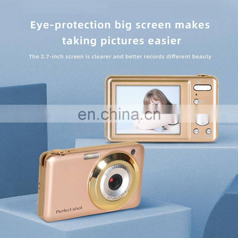 2022 New arrival 2.7 inch 48.0 Mega pixels high quality digital photo camera for children 1080P compact design kids mini camera