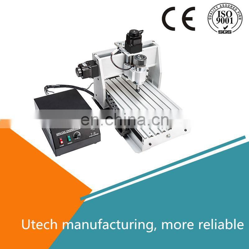 High precision stepping motor mini desktop cnc 3020 router