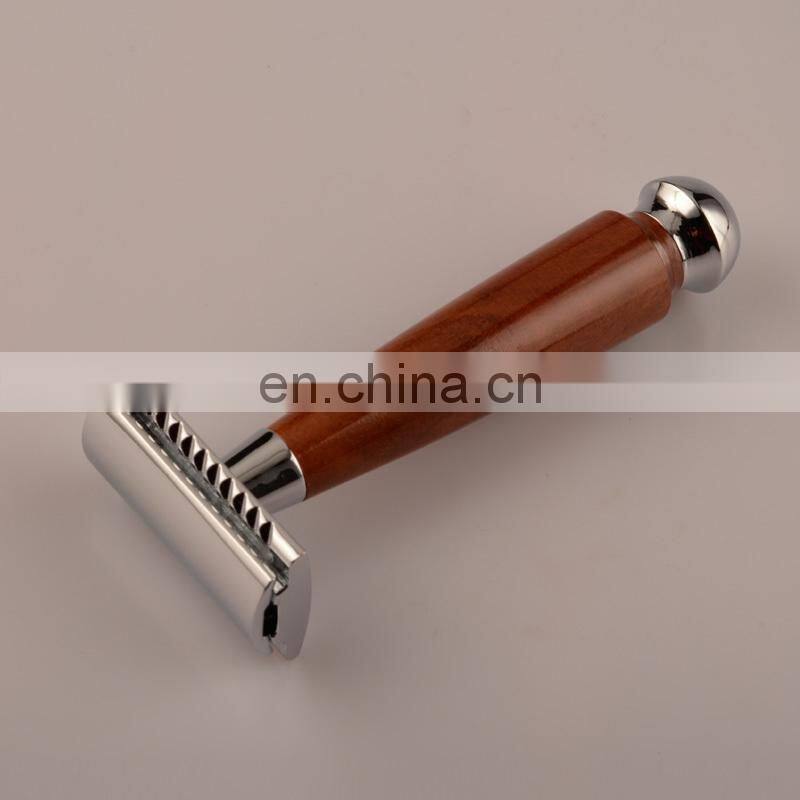 Handle Double Edge Safety Shaving Mens Razors Litchi Wood Twin Blade Personal Care &gift Customized Classical