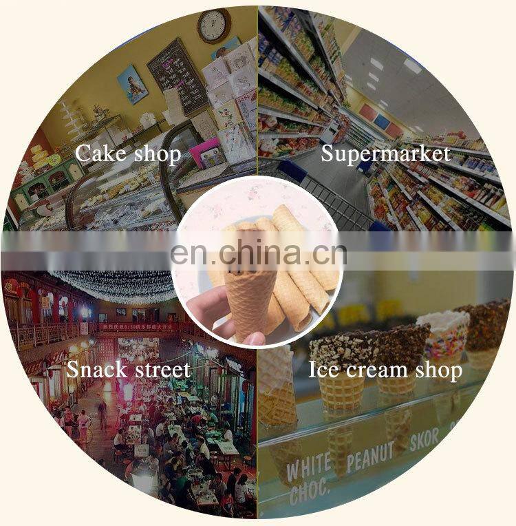 cone ice cream wafer machine production line roll biscuit