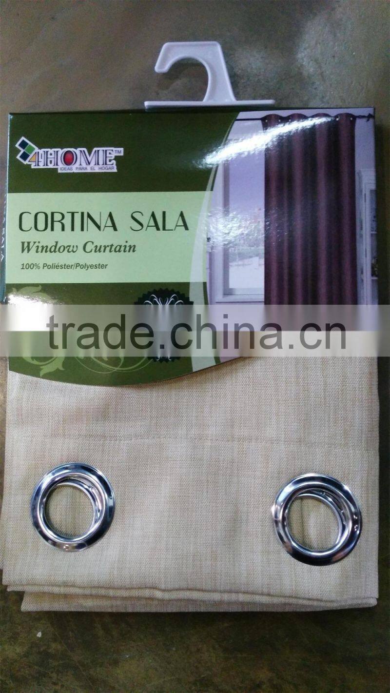 1PC SOLID TEXTURE FAUX LINEN CURTAIN FOR LIVING ROOM