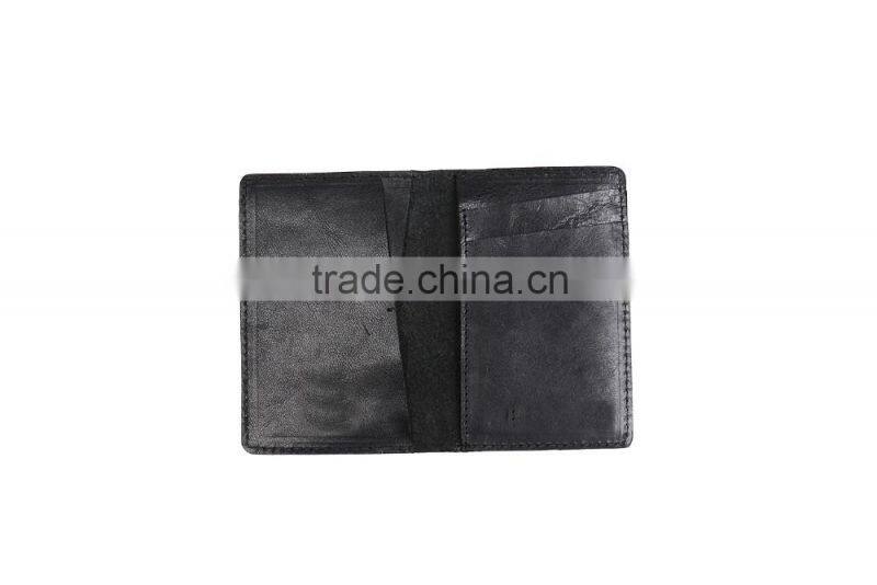 Stylish Italian vegetable tanned leather coin purse with card slot travel wallet for mem