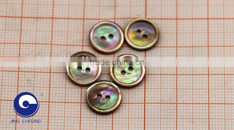 customized natural conch shell decoration button for suit