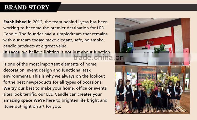 Embedded maple and flower flameless led candle light