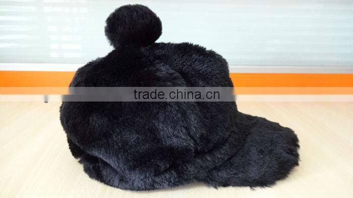 black fashion ladies winter hat