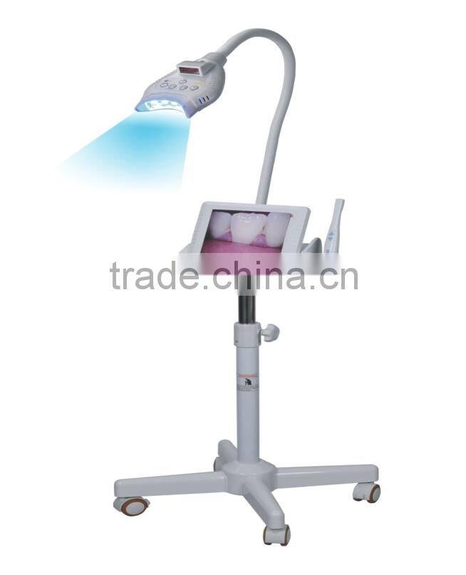 New teeth whitening machine with roller base and big LCD screen