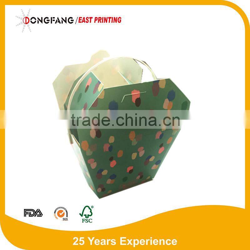 food paper noodle box with handle
