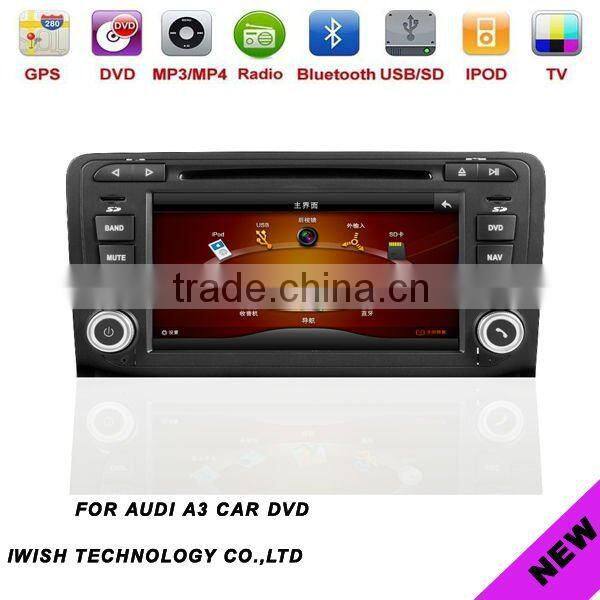 7 inch iwish brand android 2 din car pc for AUDI A3