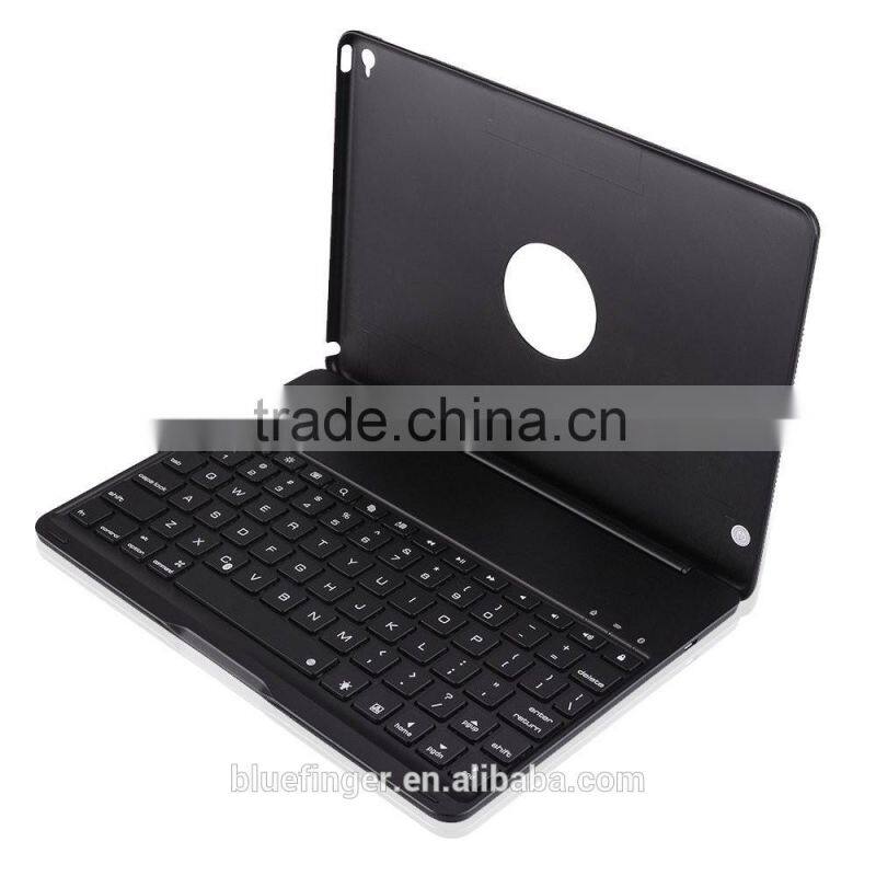 Best seller Backlit Aluminium alloy Bluetooth keyboard case for 9" Android tablet with smart cover