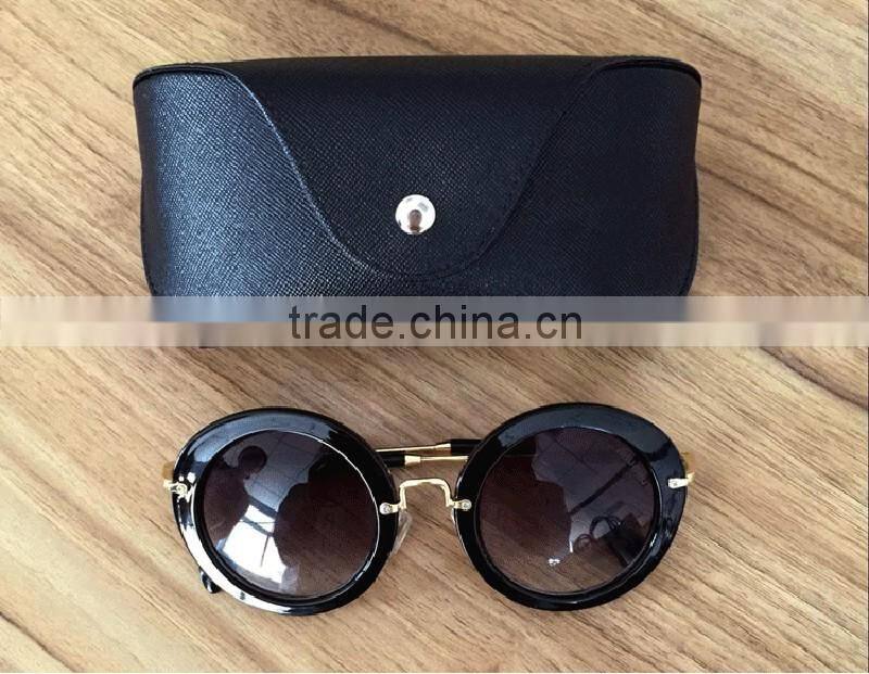 Fashion custom leather eyeglass case for sunglasses