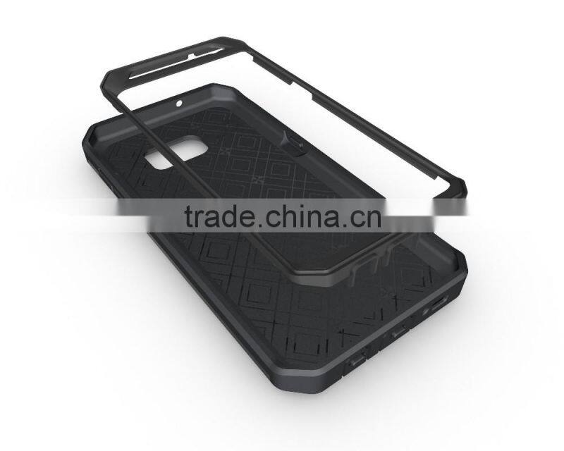 PremiumTank Style case Combo PC+TPU Kickstand Mobile back cover case For samsung S7 Edge with screen protector
