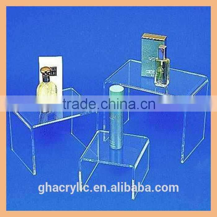 acrylic cosmetic display stand round makeup display rack