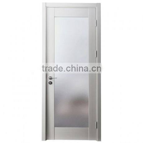 Wooden Doors Design Modern Melamine Swing Interior Glass Door
