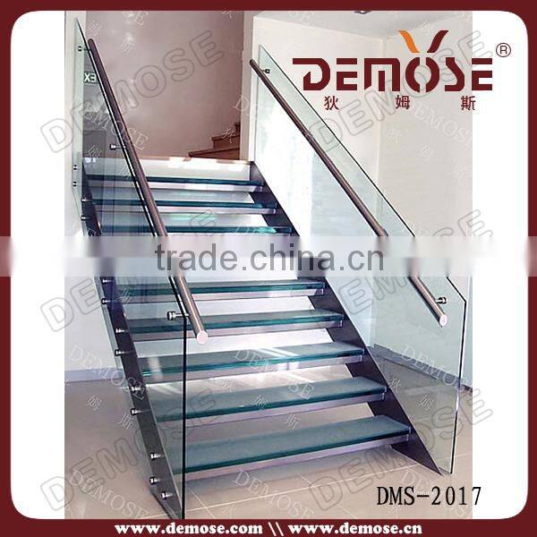 stair frameless spigot glass railing stairway step and hardware to stairs to the loft