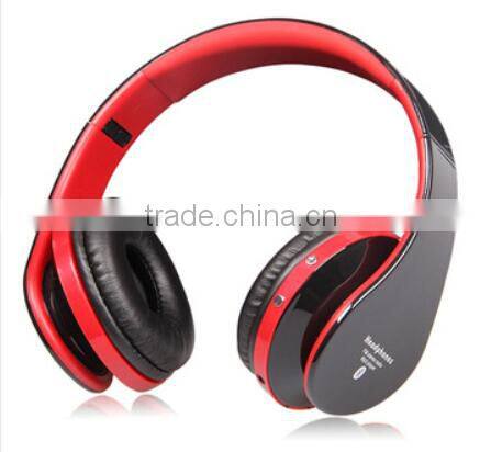 Super bass bluetooth headset headphone for xiaomi mi3 iphone with TF card slot and FM