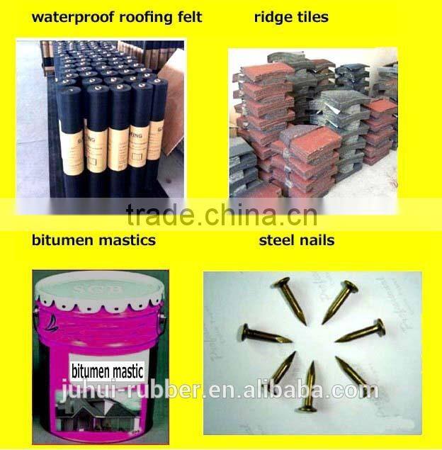red cheap asphalt shingles /fiberglass asphalt roofing shingles