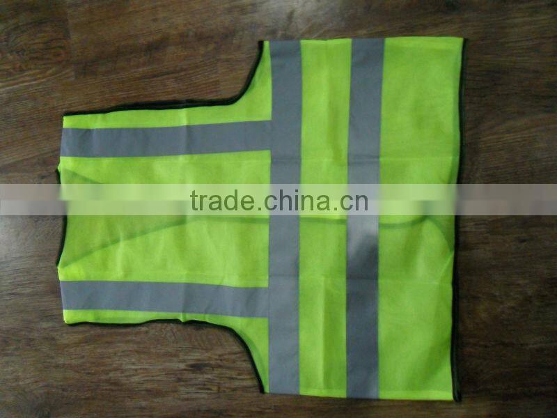 Summer construction high visible yellow safety reflective jacket