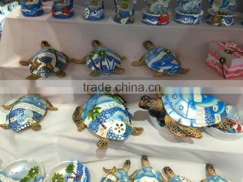 polyresin dolphin snow globe item