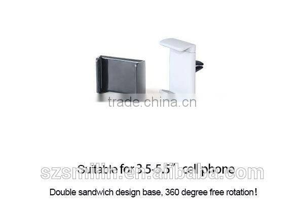 360 degree rotatable adjustable 5" Car Air Vent Mount Phone Holder for iPhone 6 plus,iPhone 4/4s/5/5s/5c/6,Samsung S3/S4/S5/S6